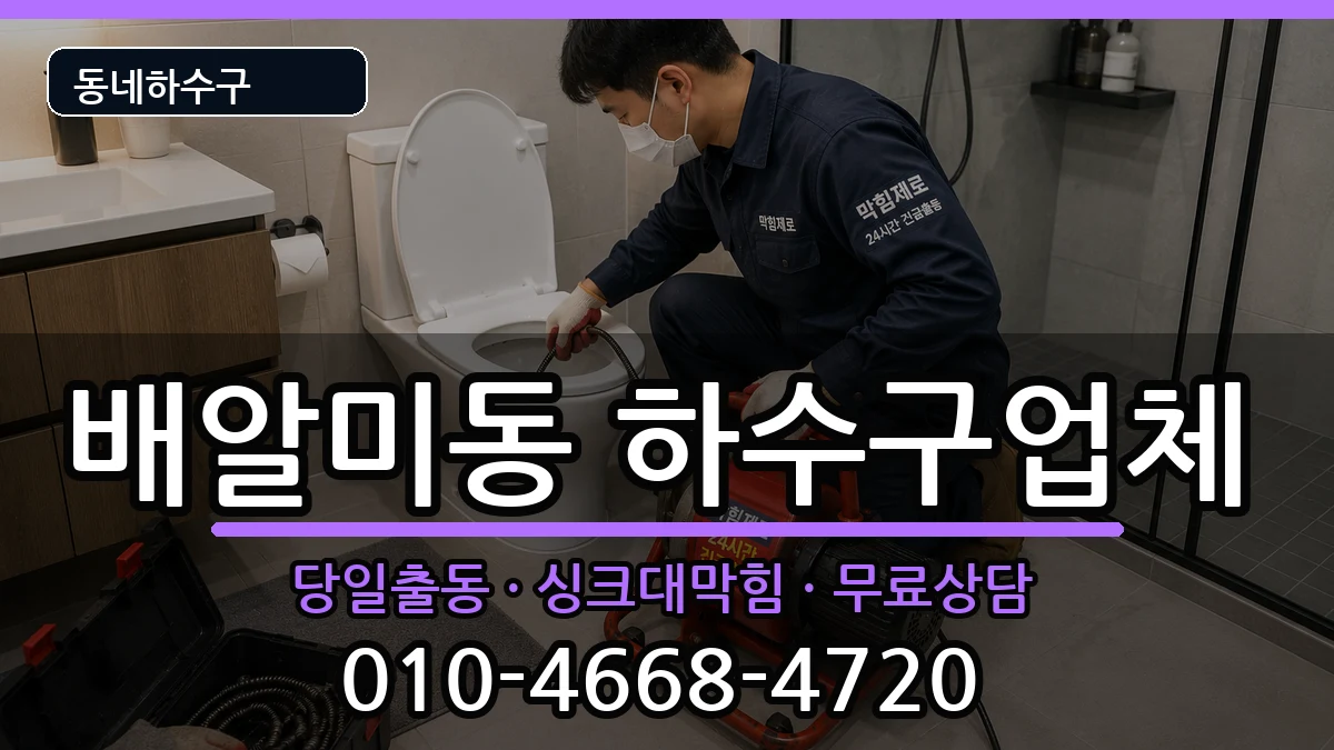 경기하남시배알미동 하수구막힘 경기하남시배알미동 하수구막힘 증상 처리 안내 이미지 1