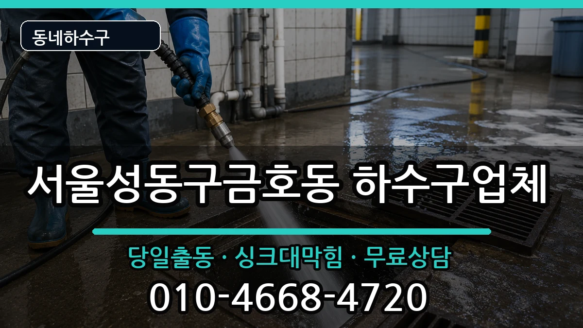 서울성동구금호동 하수구막힘 서울성동구금호동 하수구막힘 증상 처리 안내 이미지 3