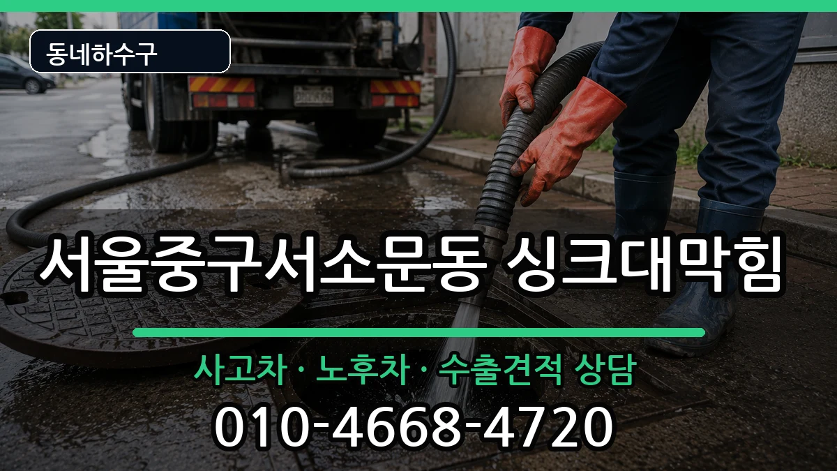서울중구서소문동 싱크대막힘 서울중구서소문동 싱크대막힘 증상 처리 안내 이미지 1