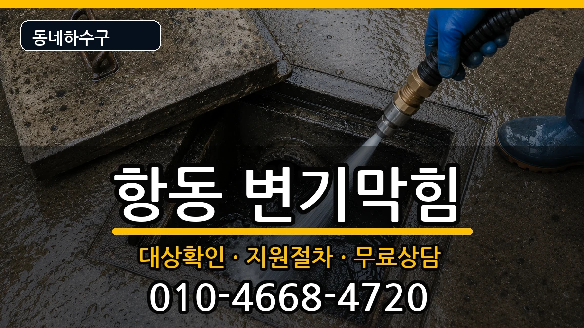 경기하남시항동 변기막힘 증상 처리 안내 이미지 3