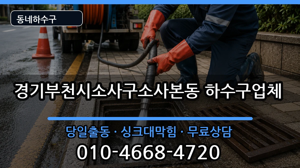 경기부천시소사구소사본동 하수구막힘 경기부천시소사구소사본동 하수구막힘 증상 처리 안내 이미지 1