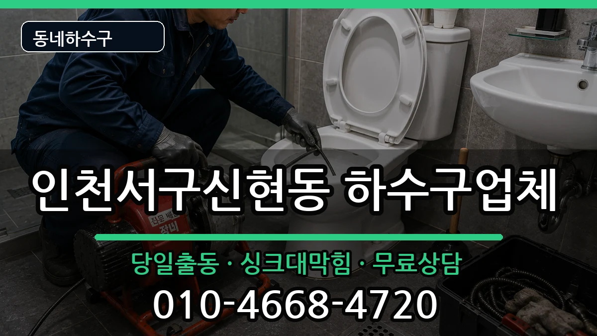 인천서구신현동 하수구막힘 인천서구신현동 하수구막힘 증상 처리 안내 이미지 2