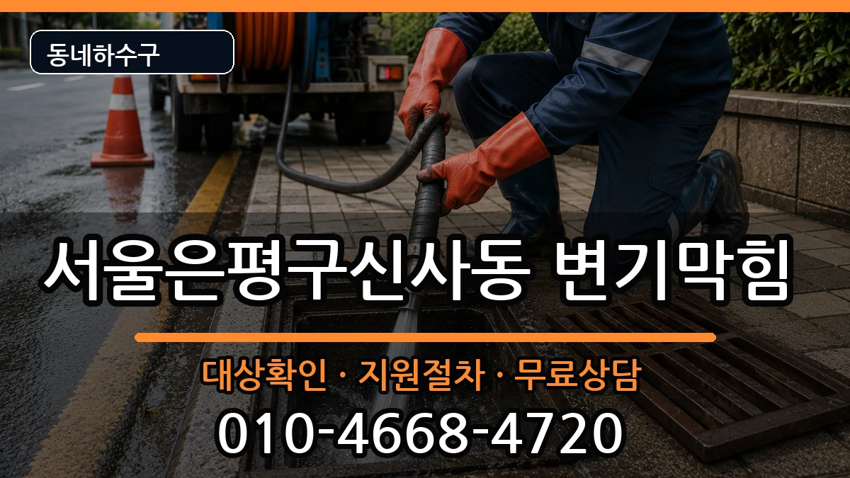 서울은평구신사동 변기막힘 증상 처리 안내 이미지 2