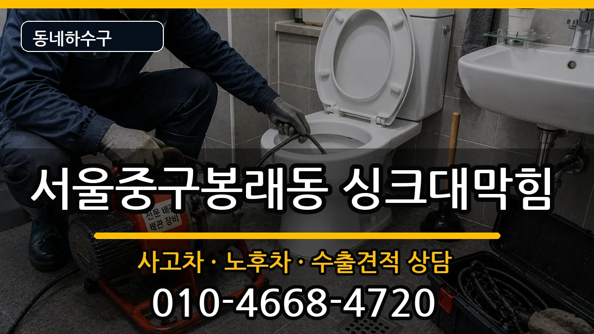 서울중구봉래동 싱크대막힘 서울중구봉래동 싱크대막힘 증상 처리 안내 이미지 3
