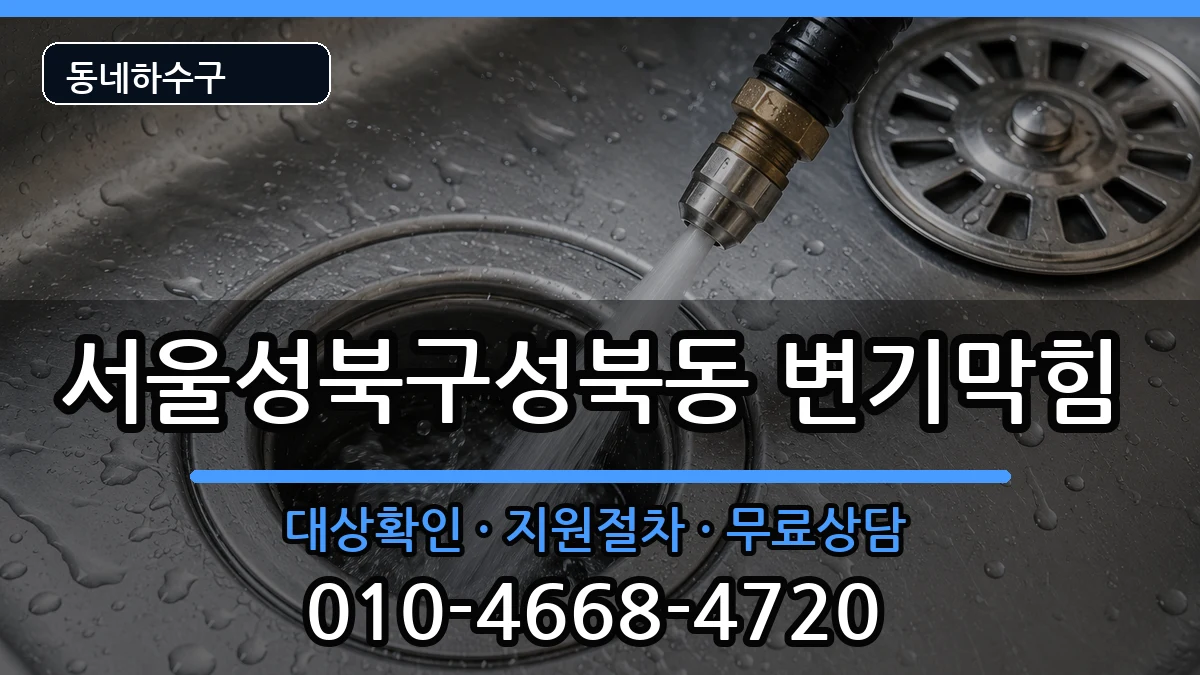 서울성북구성북동 변기막힘 증상 처리 안내 이미지 3