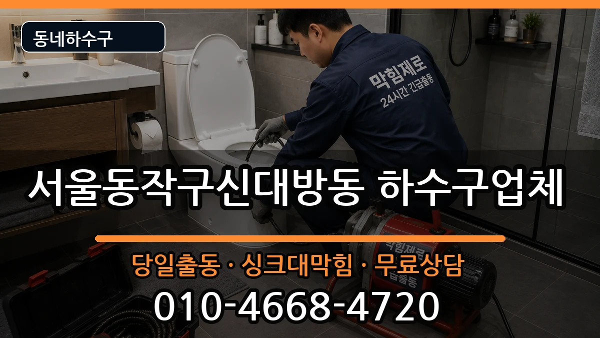 서울동작구신대방동 하수구막힘 서울동작구신대방동 하수구막힘 증상 처리 안내 이미지 2