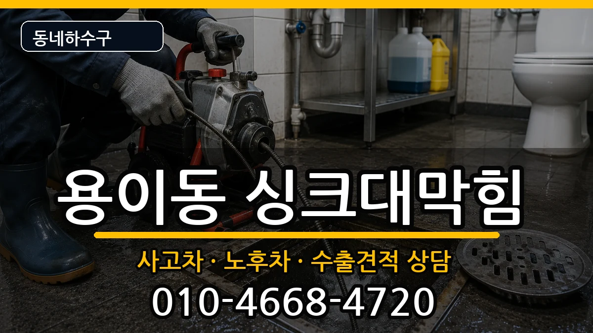 경기평택시용이동  싱크대막힘 정보형