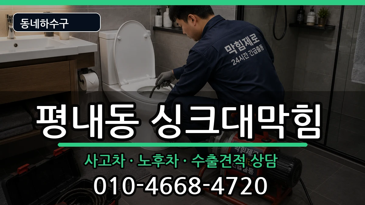 경기남양주시평내동  싱크대막힘 절차형