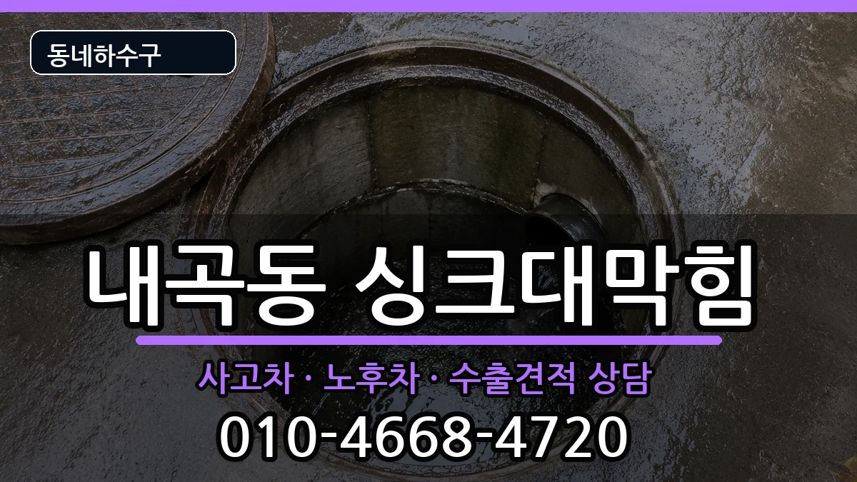 경기고양시덕양구내곡동 싱크대막힘 증상 처리 안내 이미지 3