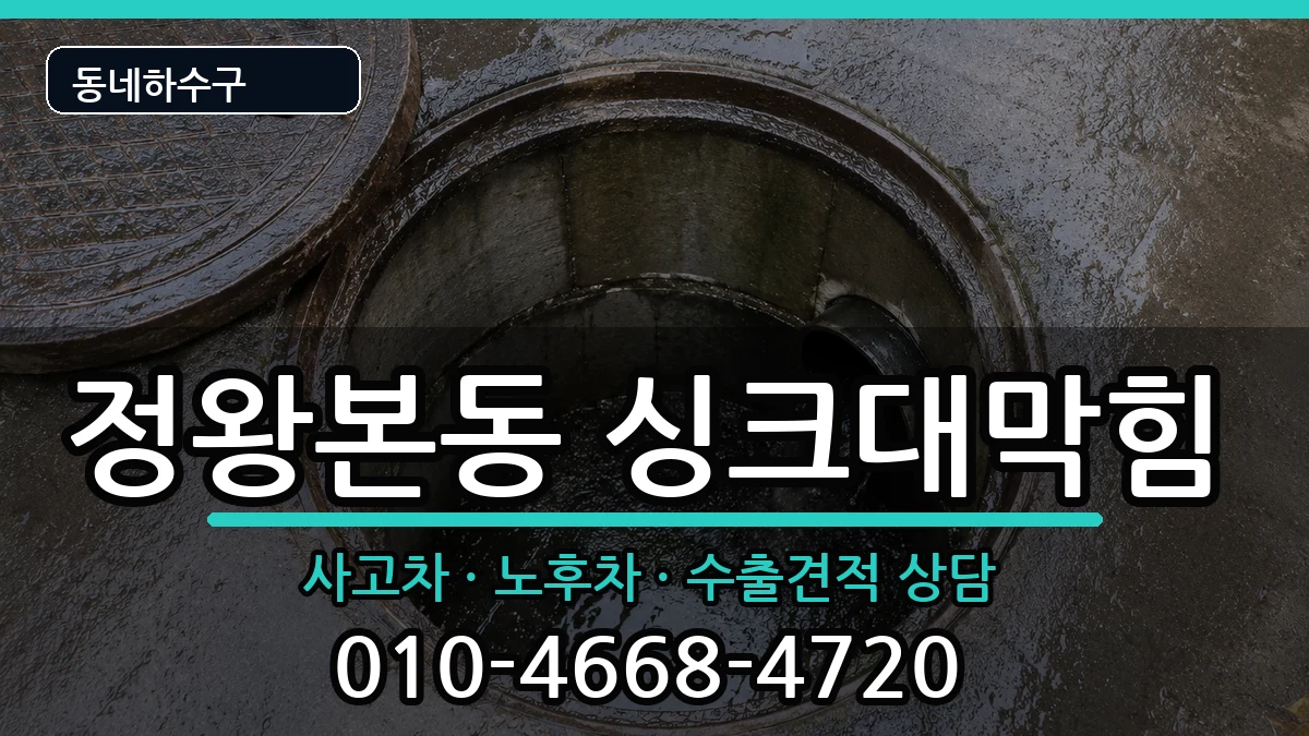 경기시흥시정왕본동 싱크대막힘 증상 처리 안내 이미지 1