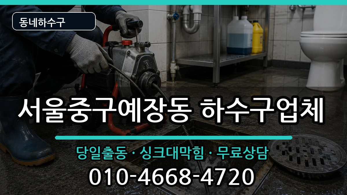 서울중구예장동 하수구막힘 서울중구예장동 하수구막힘 증상 처리 안내 이미지 3