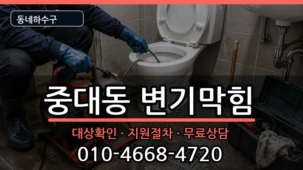 경기광주시중대동  변기막힘 비교형