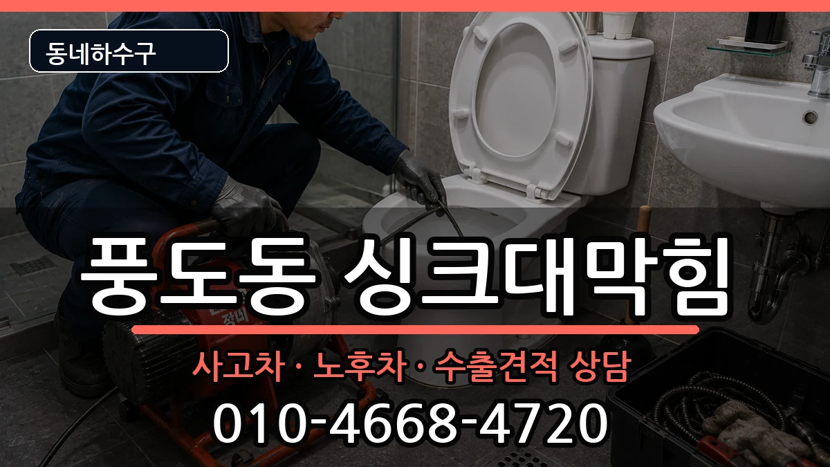 경기안산시단원구풍도동 싱크대막힘 증상 처리 안내 이미지 3