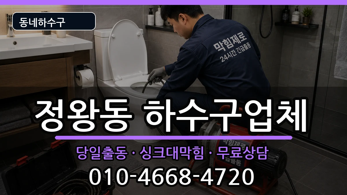 경기시흥시정왕동 하수구막힘 경기시흥시정왕동 하수구막힘 증상 처리 안내 이미지 2