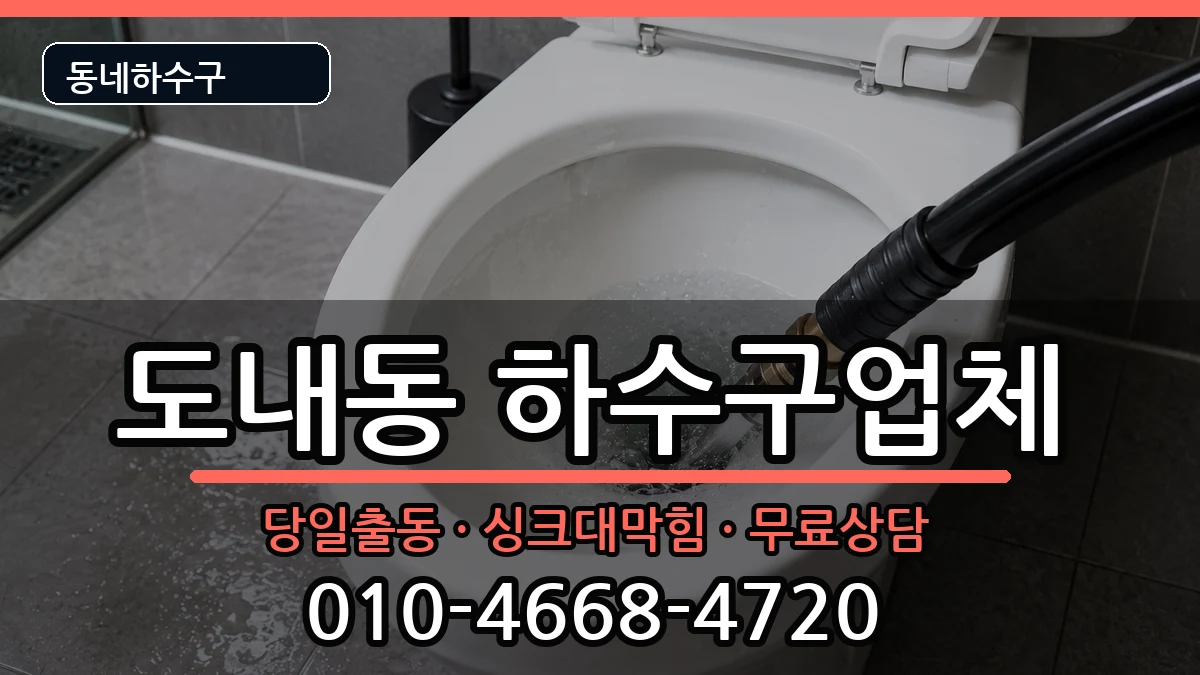 경기고양시덕양구도내동 하수구막힘 증상 처리 안내 이미지 1