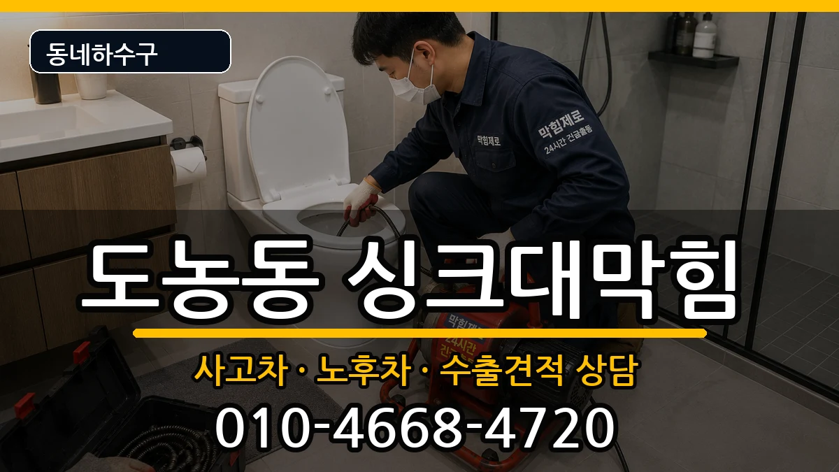 경기남양주시도농동  싱크대막힘 사례형