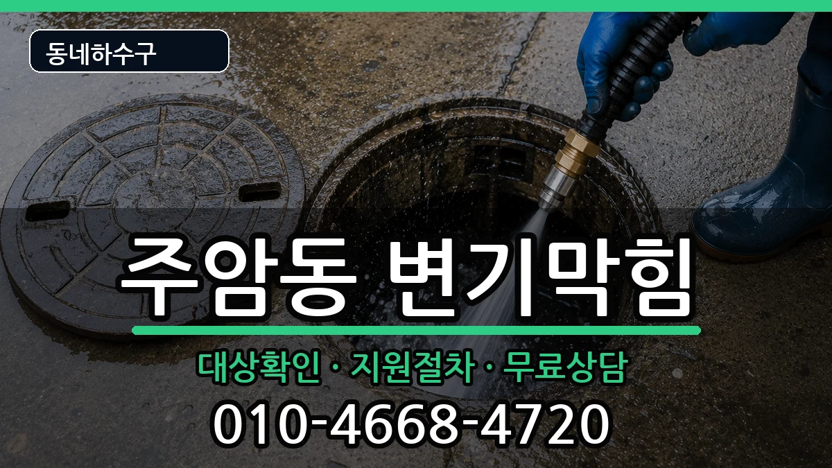 경기과천시주암동 변기막힘 증상 처리 안내 이미지 2