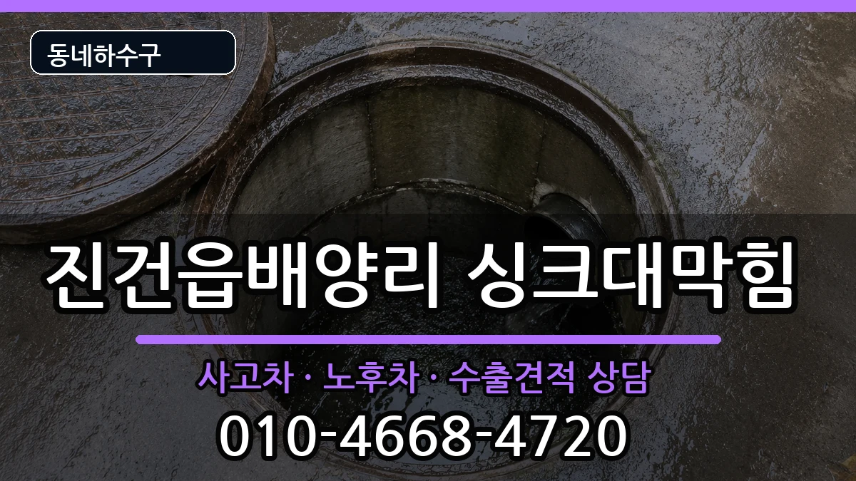 경기남양주시진건읍배양리  싱크대막힘 FAQ형