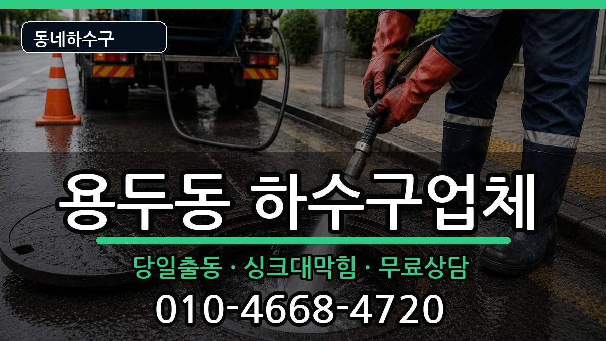 경기고양시덕양구용두동 하수구막힘 증상 처리 안내 이미지 1