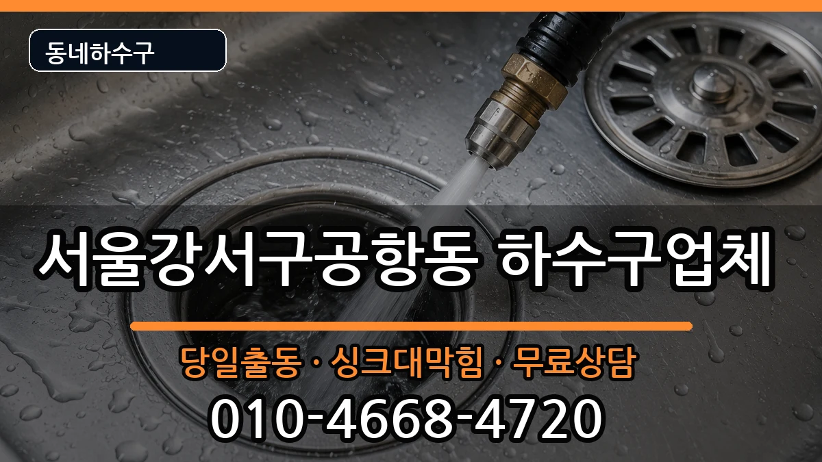 서울강서구공항동 하수구막힘 서울강서구공항동 하수구막힘 증상 처리 안내 이미지 1