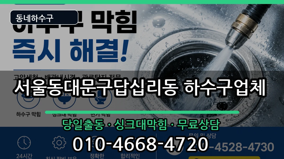 서울동대문구답십리동 하수구막힘 서울동대문구답십리동 하수구막힘 증상 처리 안내 이미지 1