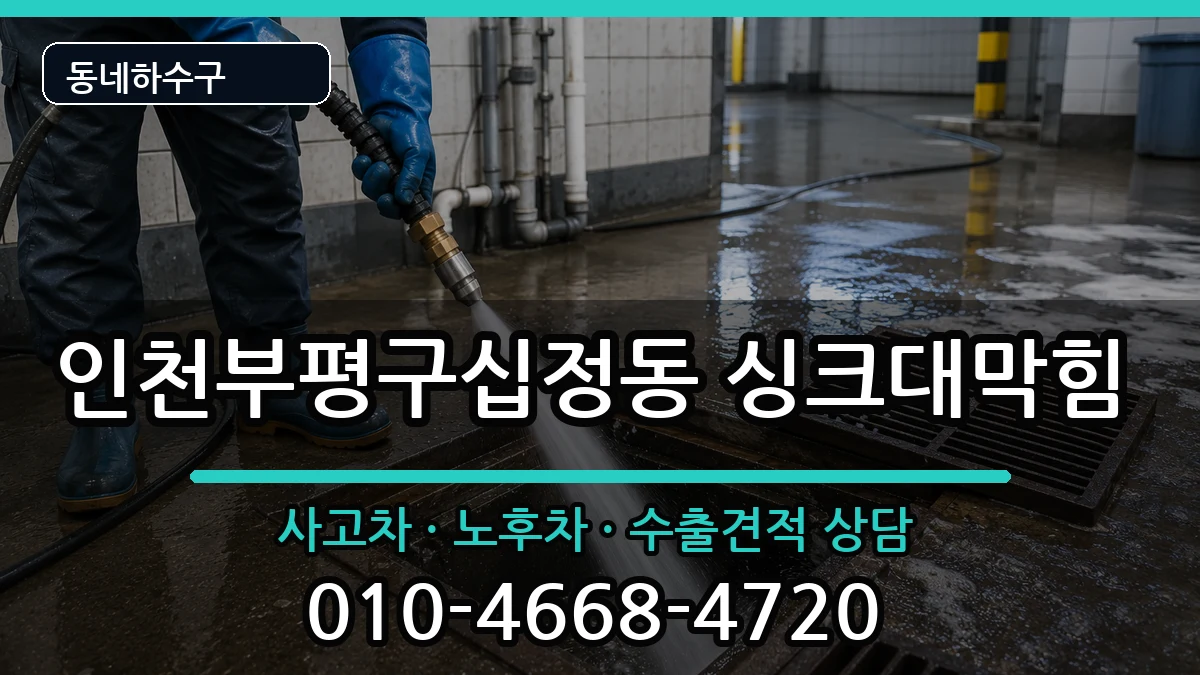 인천부평구십정동  싱크대막힘 지역형