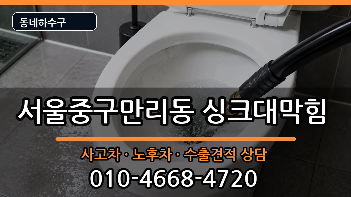 서울중구만리동 싱크대막힘 서울중구만리동 싱크대막힘 증상 처리 안내 이미지 3