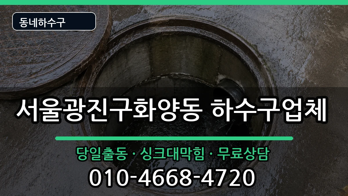 서울광진구화양동 하수구막힘 서울광진구화양동 하수구막힘 증상 처리 안내 이미지 3