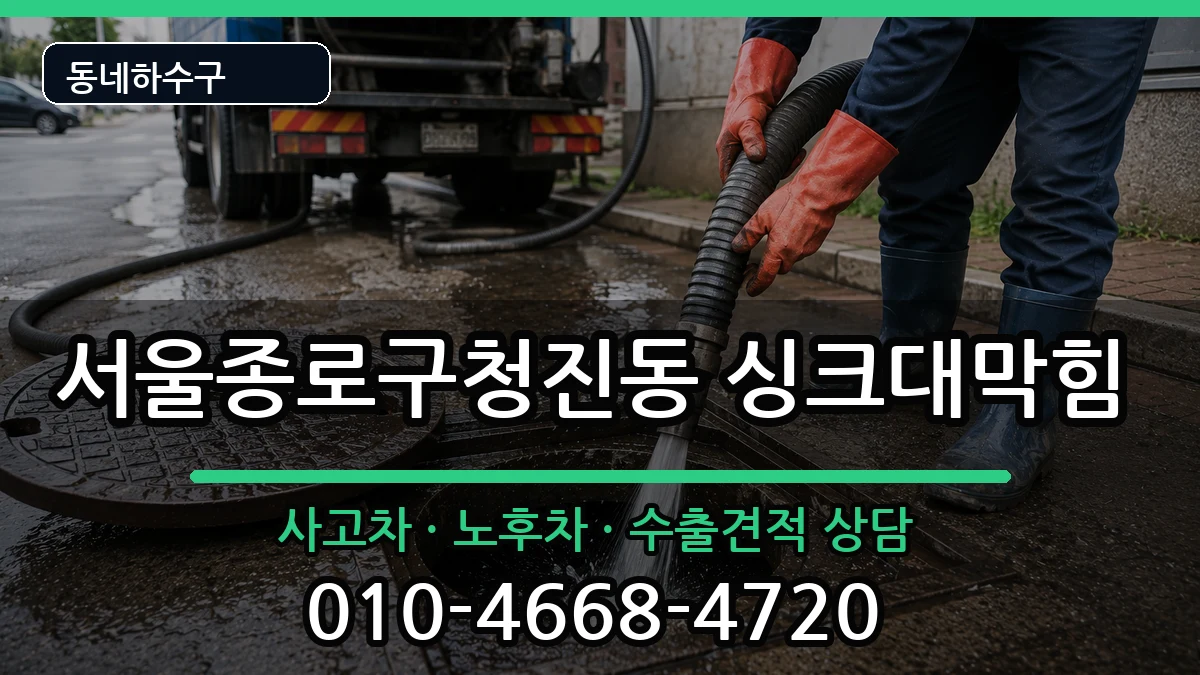 서울종로구청진동 싱크대막힘 서울종로구청진동 싱크대막힘 증상 처리 안내 이미지 2