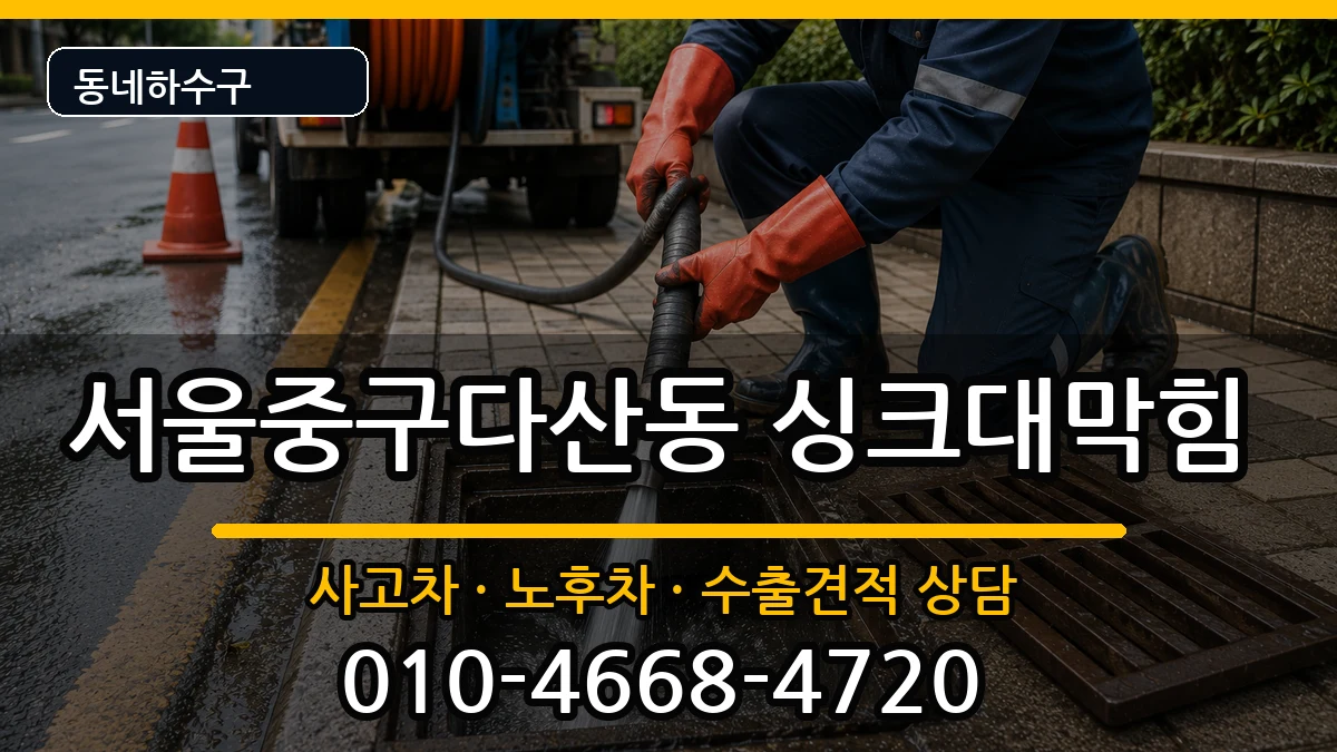 서울중구다산동 싱크대막힘 서울중구다산동 싱크대막힘 증상 처리 안내 이미지 3