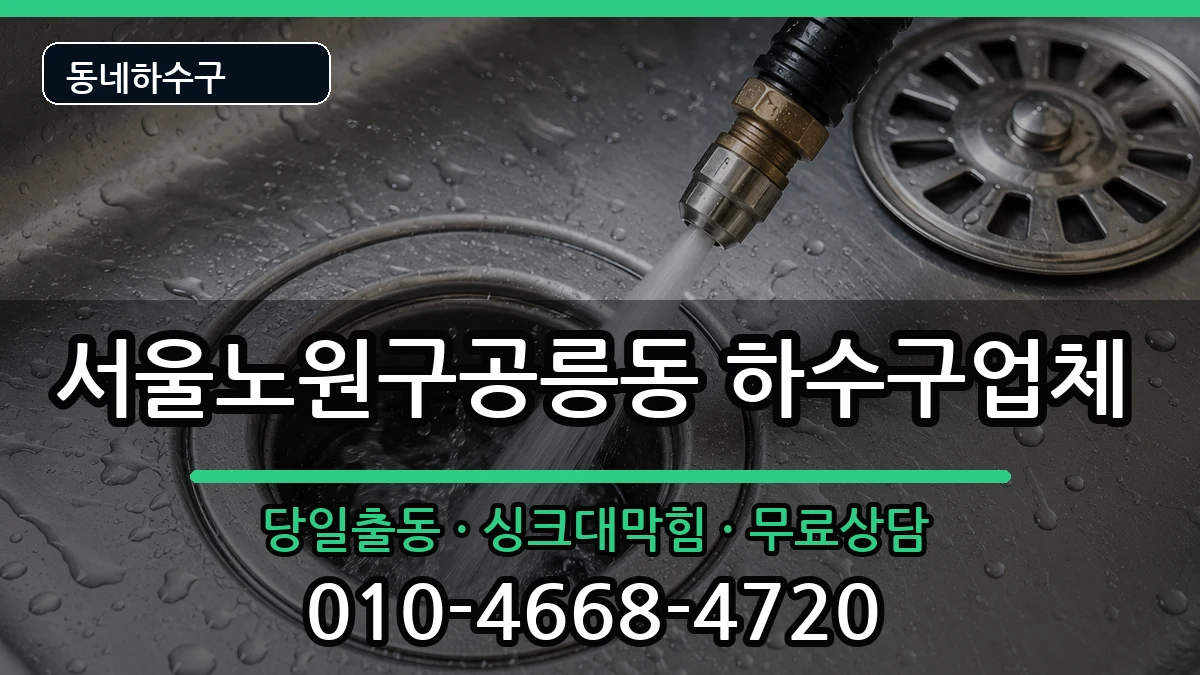 서울노원구공릉동 하수구막힘 서울노원구공릉동 하수구막힘 증상 처리 안내 이미지 3
