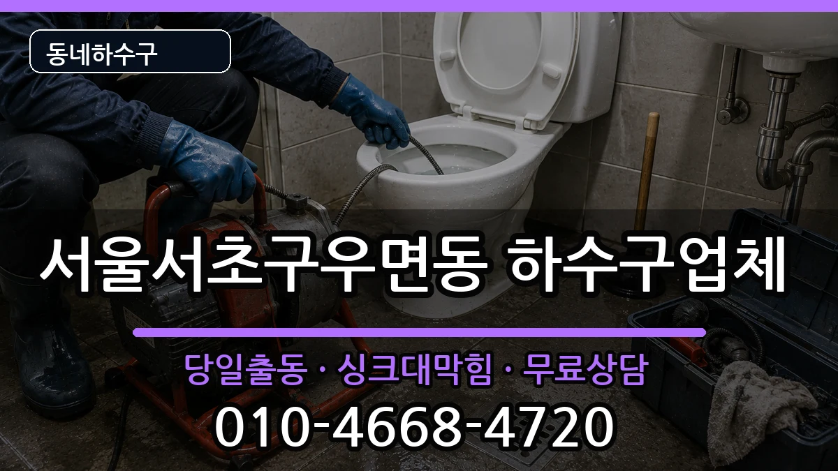 서울서초구우면동 하수구막힘 서울서초구우면동 하수구막힘 증상 처리 안내 이미지 3