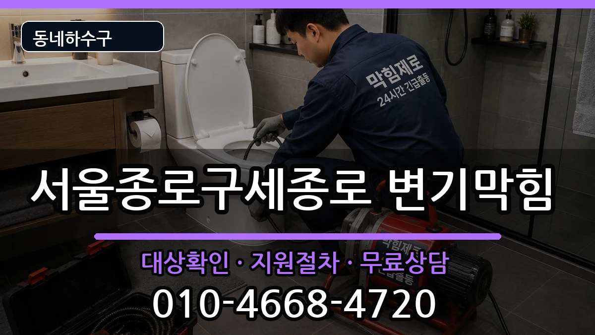 서울종로구세종로 변기막힘 서울종로구세종로 변기막힘 증상 처리 안내 이미지 2