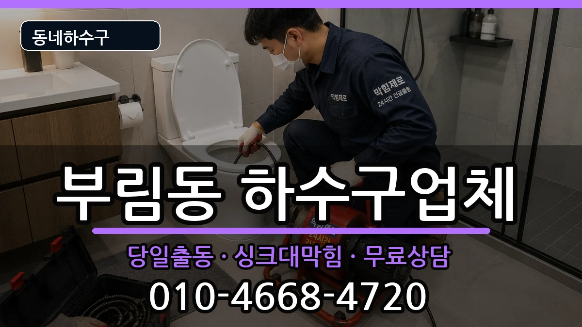 경기안양시동안구부림동 하수구막힘 증상 처리 안내 이미지 3