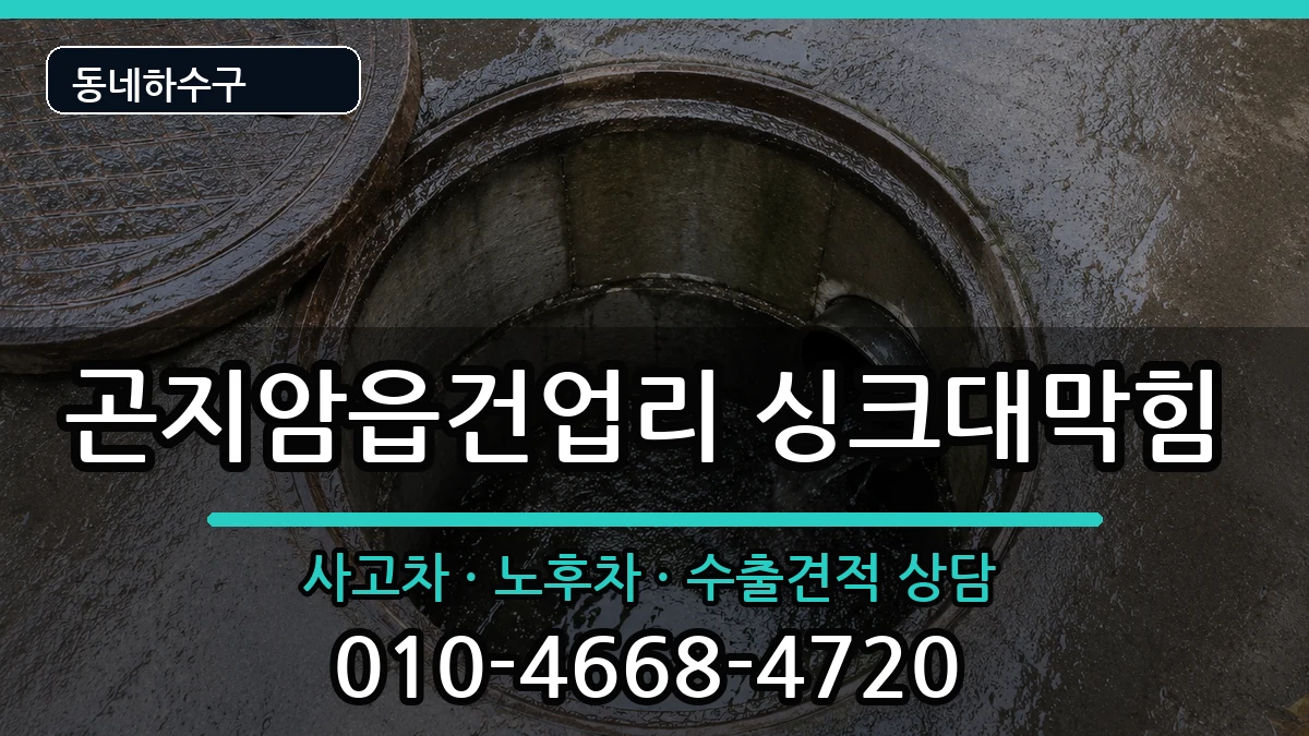 경기광주시곤지암읍건업리 싱크대막힘 경기광주시곤지암읍건업리 싱크대막힘 증상 처리 안내 이미지 2