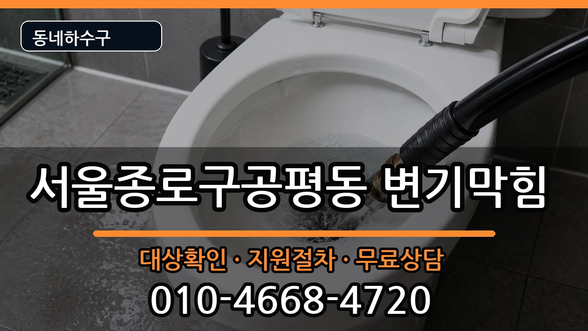 서울종로구공평동 변기막힘 서울종로구공평동 변기막힘 증상 처리 안내 이미지 1