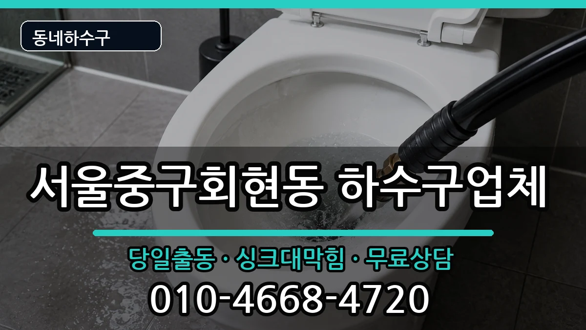 서울중구회현동 하수구막힘 서울중구회현동 하수구막힘 증상 처리 안내 이미지 1