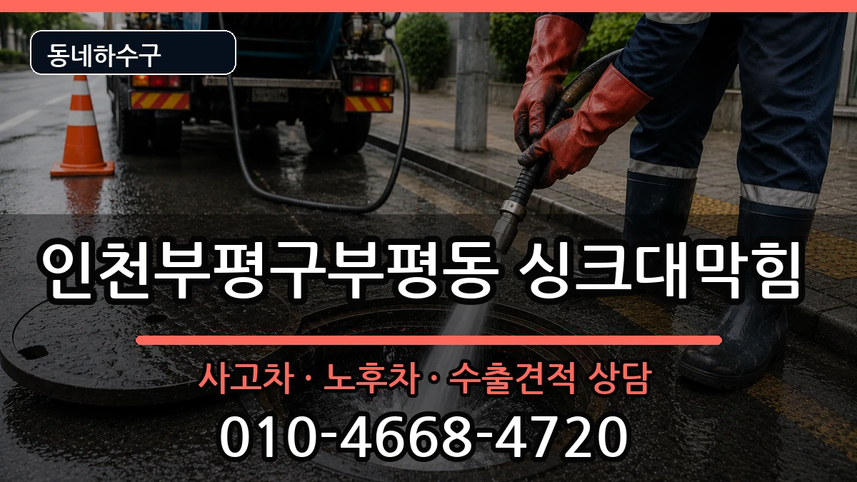 인천부평구부평동 싱크대막힘 인천부평구부평동 싱크대막힘 증상 처리 안내 이미지 3