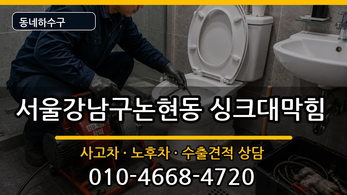 서울강남구논현동 싱크대막힘 서울강남구논현동 싱크대막힘 증상 처리 안내 이미지 3
