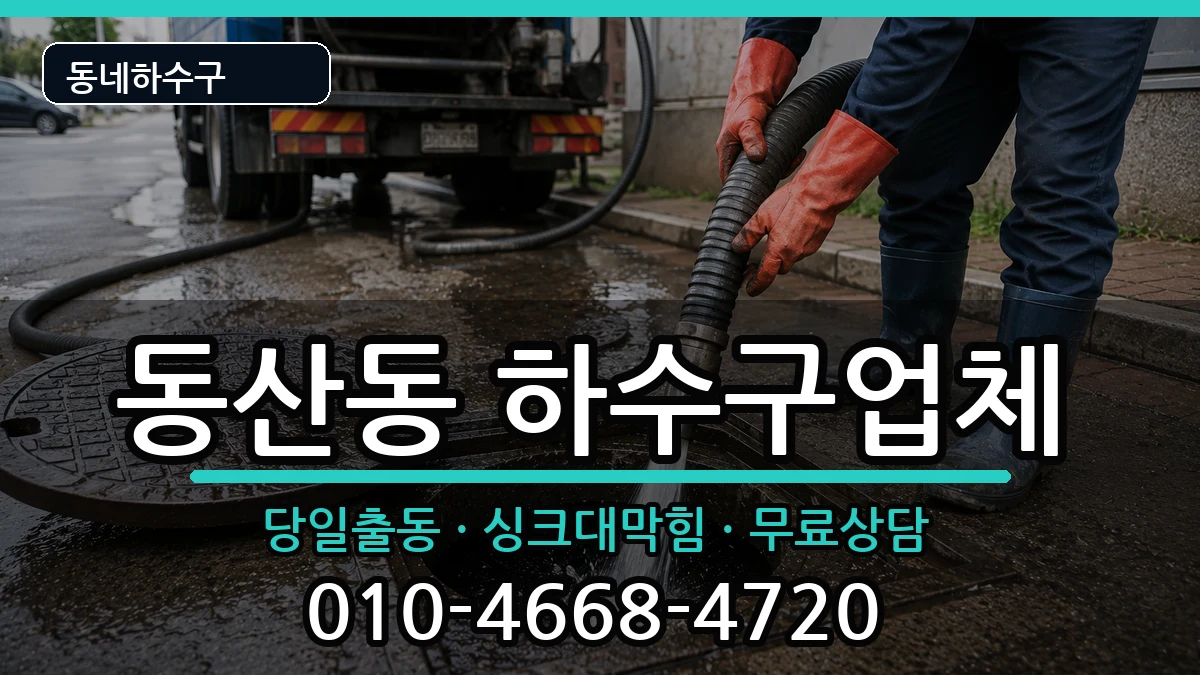 경기고양시덕양구동산동  하수구막힘 정보형