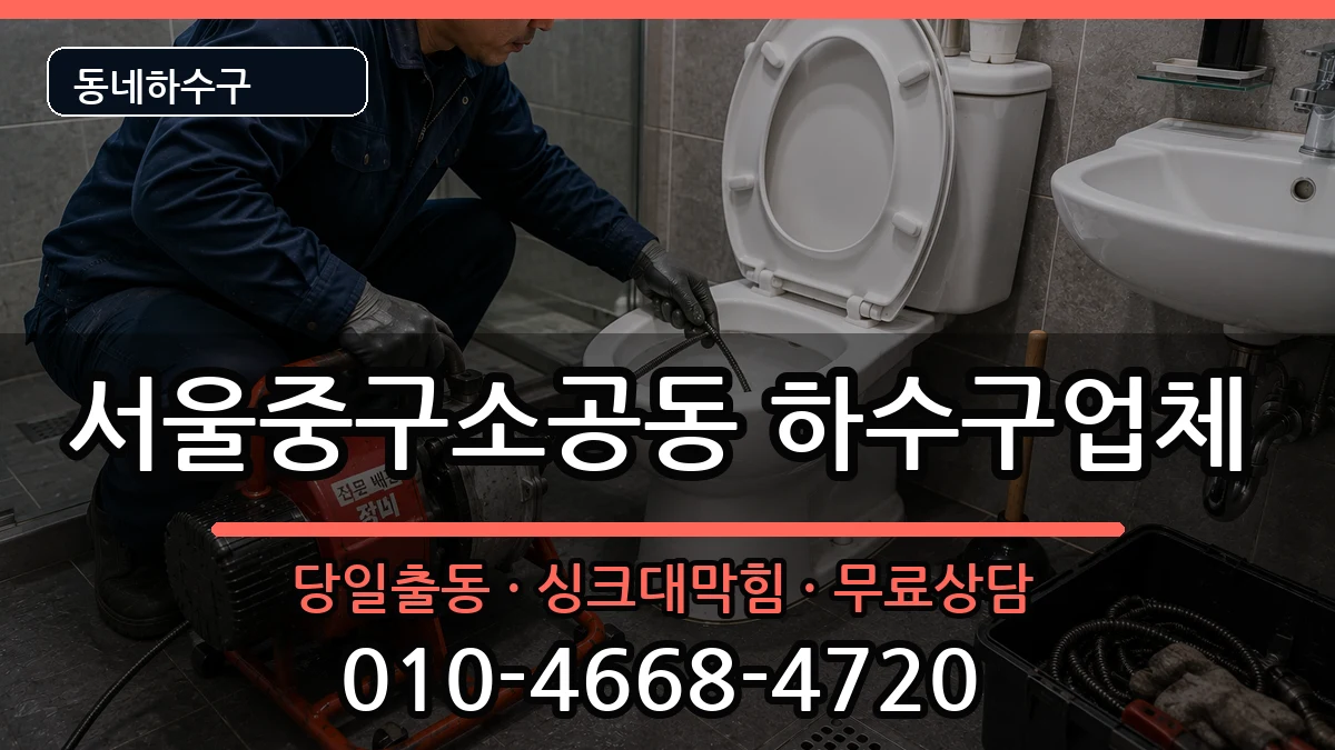 서울중구소공동 하수구막힘 서울중구소공동 하수구막힘 증상 처리 안내 이미지 3