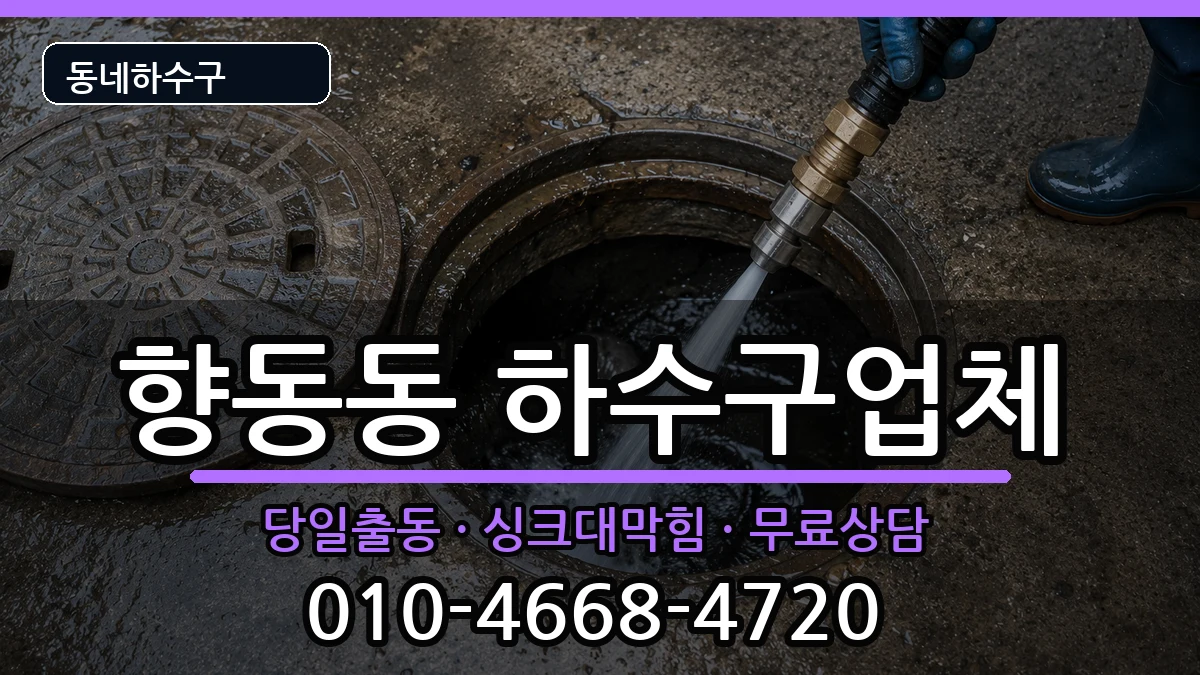 경기고양시덕양구향동동 하수구막힘 증상 처리 안내 이미지 1