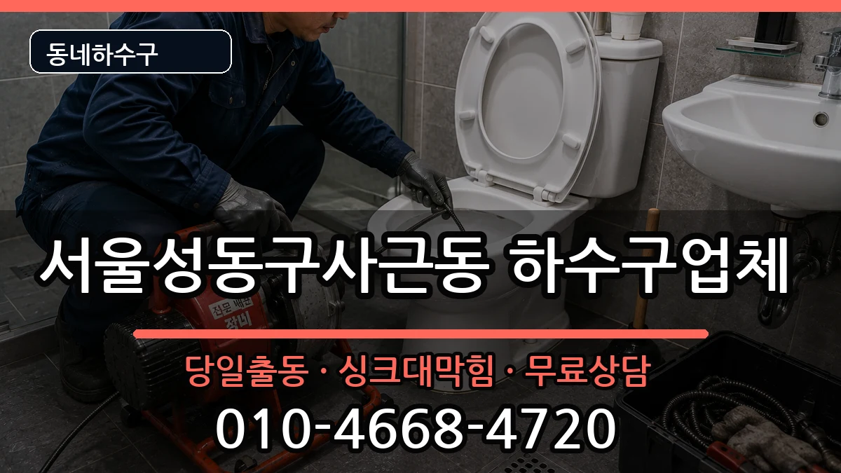 서울성동구사근동 하수구막힘 서울성동구사근동 하수구막힘 증상 처리 안내 이미지 1
