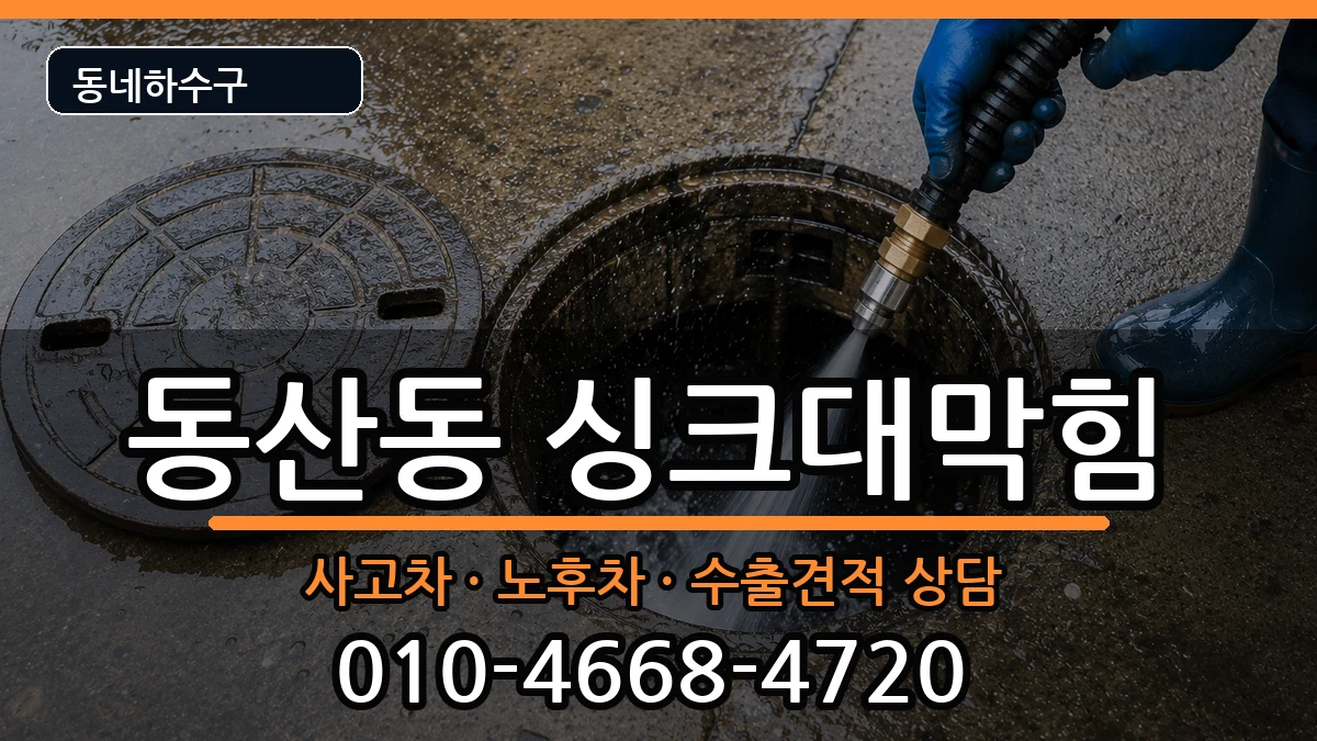 경기고양시덕양구동산동 싱크대막힘 증상 처리 안내 이미지 3