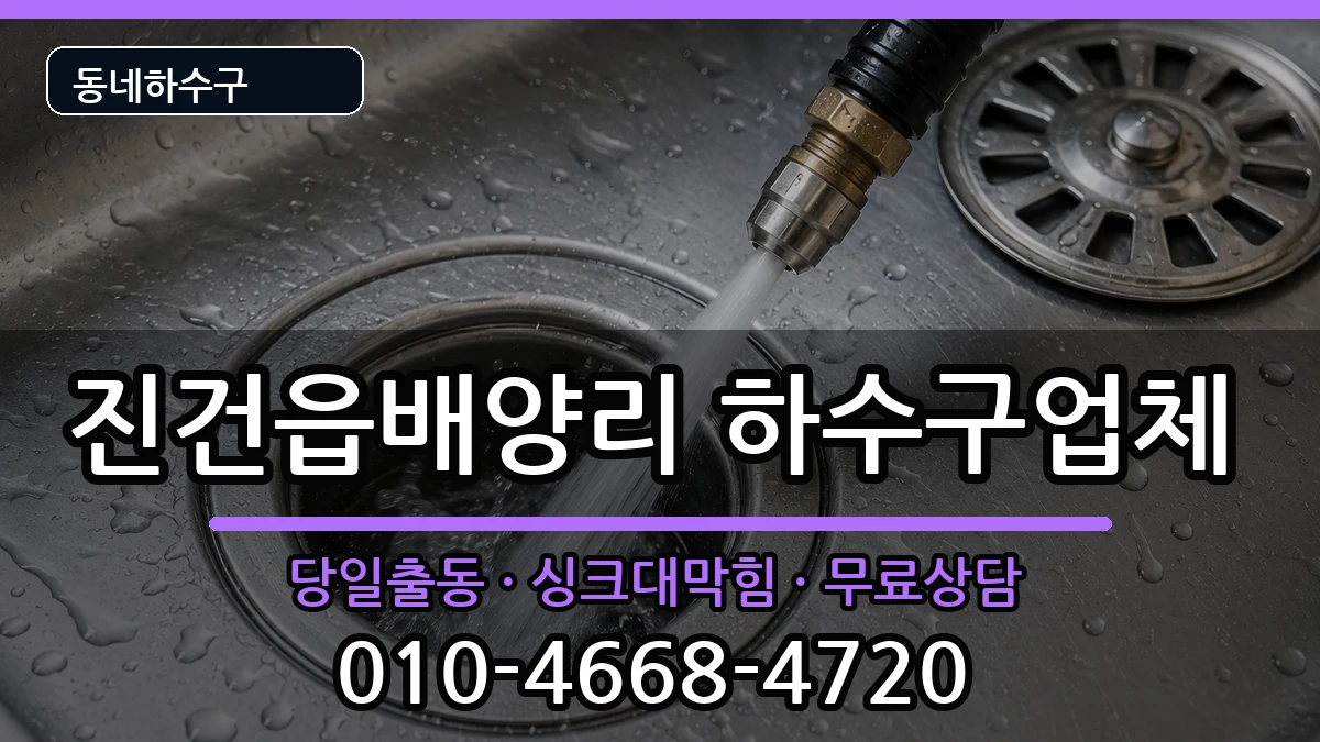 경기남양주시진건읍배양리 하수구막힘 경기남양주시진건읍배양리 하수구막힘 증상 처리 안내 이미지 3
