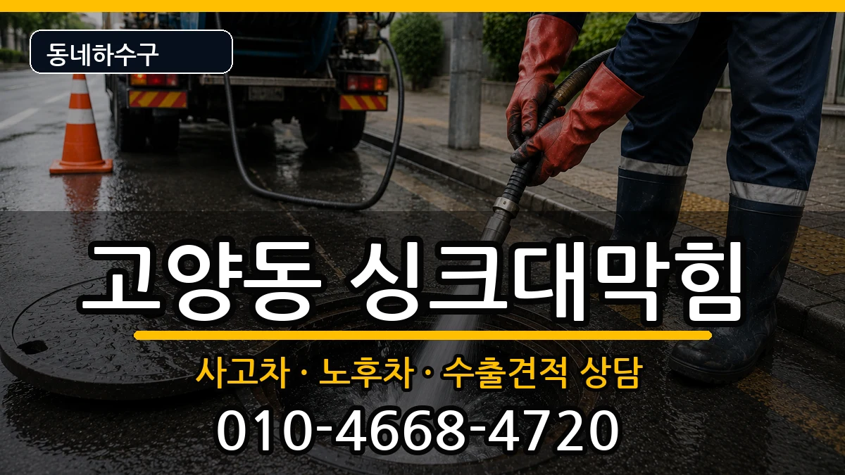 경기고양시덕양구고양동 싱크대막힘 증상 처리 안내 이미지 1