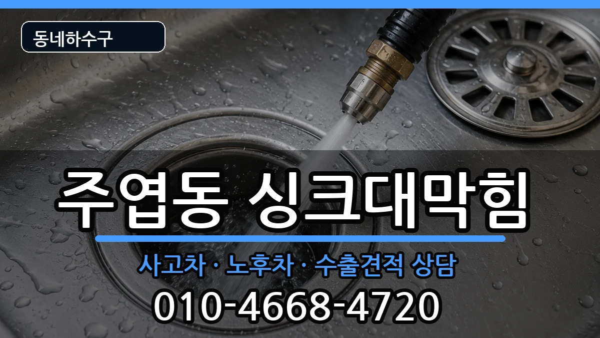 경기고양시일산서구주엽동 싱크대막힘 증상 처리 안내 이미지 3