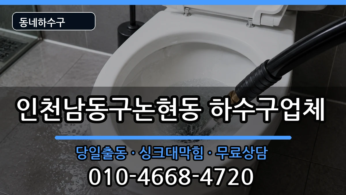 인천남동구논현동 하수구막힘 인천남동구논현동 하수구막힘 증상 처리 안내 이미지 2
