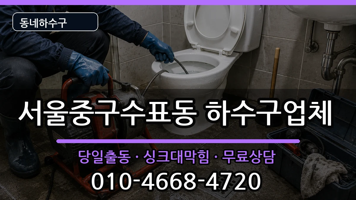 서울중구수표동 하수구막힘 서울중구수표동 하수구막힘 증상 처리 안내 이미지 1