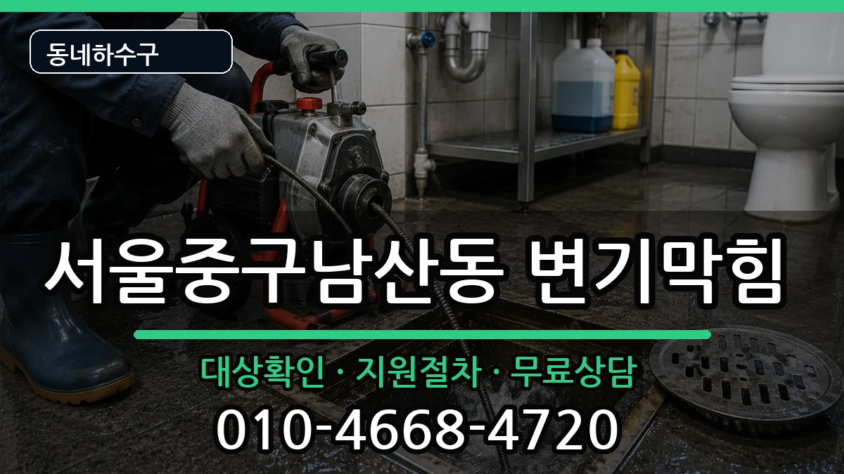 서울중구남산동  변기막힘 정보형